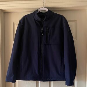 Calvin Klein Men's Dark Blue Softshell Jacket Sz Large.  NWT